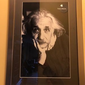 Albert Einstein - Think Different Campaign ORIGINAL Authentic Framed Photograph